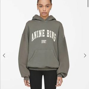 Anine Bing NWOT Harvey Sweatshirt Dusty Olive Size M